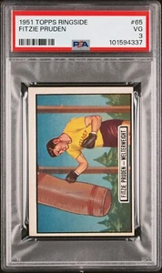 1951 Topps Ringside Fitzie Pruden Welterweight #65 PSA 3 Great Color! - Picture 1 of 2