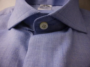 Camisa de vestir egipcia de algodón de lujo Brooks Brothers Regent calce ajustado de lujo $185 ~ nueva - Imagen 1 de 67