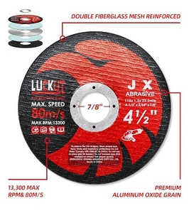 4.5" 115mm Cutting Disc Thin Angle Grinder Cut Off Wheel Metal Steel Flap - Picture 1 of 9