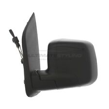 Fits Fiat Fiorino 2008-> Cable Door Wing Mirror Black Cover Passenger Side Left