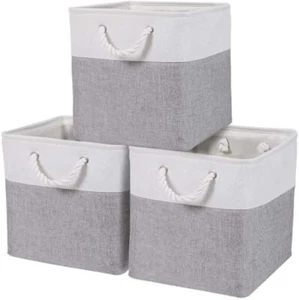 Cube Storage Organizer Bins | Box Storage Cube Basket With Handles Fabric Cloth - Picture 1 of 9