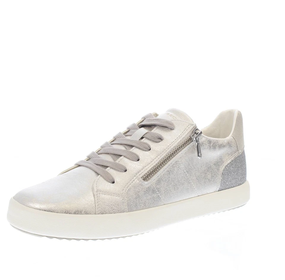 Geox Blomiee - Sneakers Basse Argento - Donna Scarpe Sneakers Casual - Immagine 1 di 3
