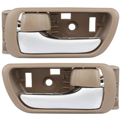 Beige Bezel Front Rear Left Right Door Handles For Toyota Camry 2002 2003-2006 Foto 1 de 4
