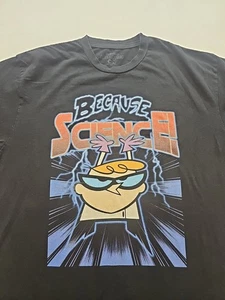 Dexters Laboratory Cartoon Network Because Science T-shirt Size XL - Picture 1 of 11