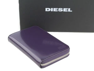 Diesel Jadda Femme Portefeuille OS Violet Vache Cuir Rond Fermeture Éclair € 160 - Picture 1 of 9