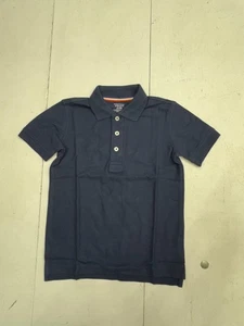 French Toast Navy Blue Short Sleeve Pique Polo T Shirt Boys Size X-Small 4-5 - Picture 1 of 5