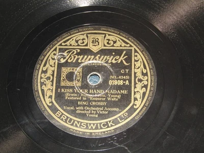 1948 Bing Crosby I Kiss Your Hand Madame / Emperor Waltz 10" Shellac Disc 78 rpm - Image 1 of 4