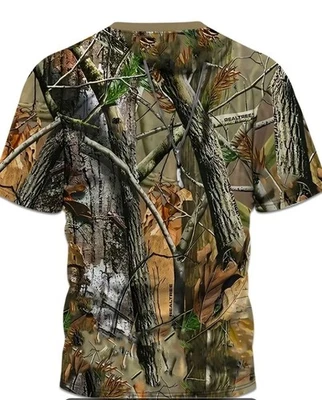 Realtree Vintage Camo T-Shirt Large Shadow Branch Brown New - Image 1 of 4