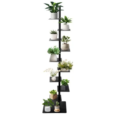 9-Tier Spine Bookshelf - Vertical Tower for Booksfor Small Spaces, Multipurpose  - Image 1 of 4