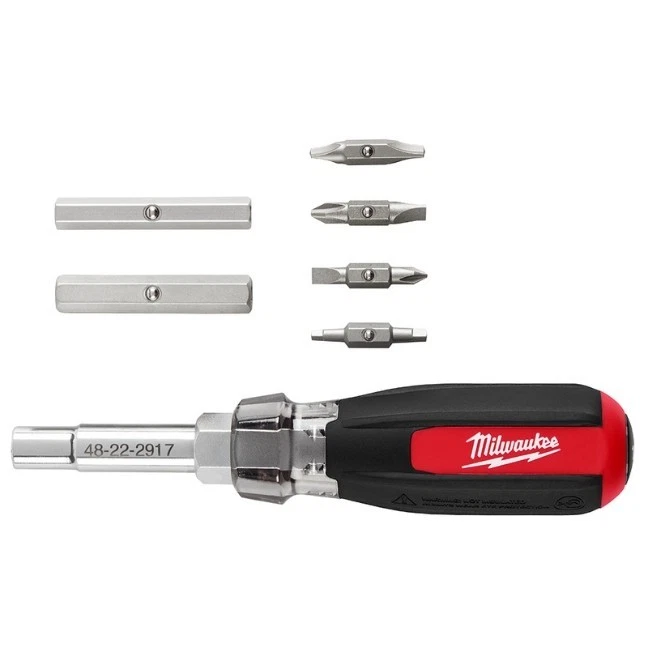 NEW Milwaukee 48-22-2917 13-in-1 Magnetic Multi-Bit Screwdriver w/ Ecx Bit A2 - Image 1 of 1