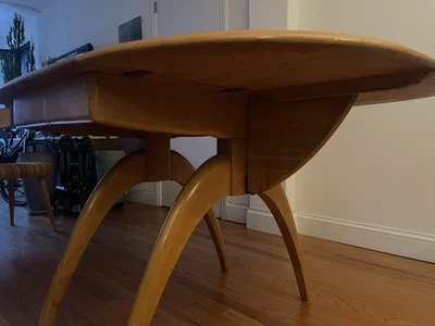 Mesa de jantar moderna Heywood Wakefield Wishbone folha gota borboleta meados do século - Imagem 1 de 4