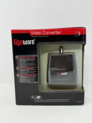 GIGAWARE VHS TO DVD VIDEO CONVERTER USB 2.0 W/ SOFTWARE – NEW OPEN BOX - Image 1 of 2