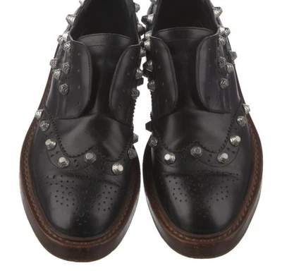 Balenciaga Leather Studded Accents Oxford - Image 1 of 4