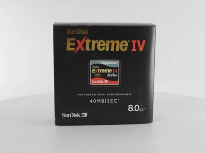 SanDisk Extreme IV 8 GB CompactFlash I Card (SDCFX4-8192-904) - Image 1 of 2