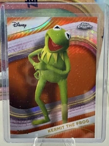 Kermit the Frog 2025 Topps Chrome Disney #122 Orange Refractor /25 SP DEBUT - Picture 1 of 4