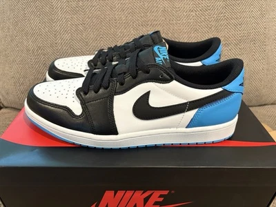 Nike Air Jordan 1 retrô baixo OG UNC pó branco azul CZ0790-104 masculino 10.5 - Imagem 1 de 4