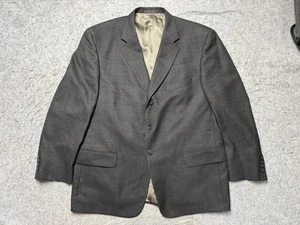 Givenchy Monsieur Blazer Mens 46 Short Charcoal Super 100s Wool 3 Button Jacket - Picture 1 of 21