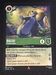 Disney Lorcana Whispers in the Well Baloo-Carefree Bear 85/204 NM Rare - Picture 1 of 2