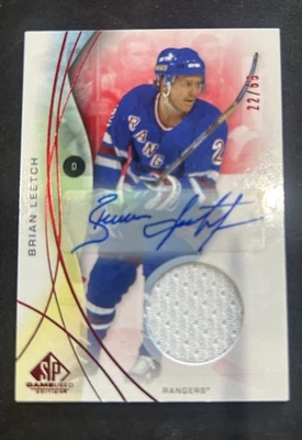 Camiseta deportiva Brian Leetch 2024-25 Upper Deck SP juego usada automática /64 🔥 NY Rangers 167 Foto 1 de 2
