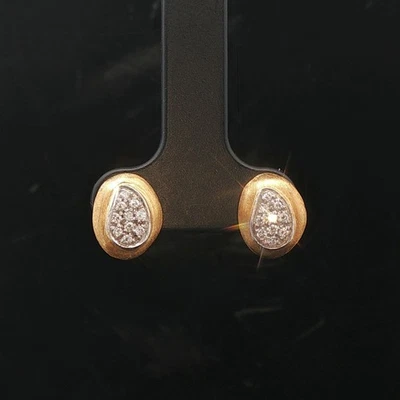 Aretes Marco Bicego Jaipur oro amarillo de 18k y diamantes Italia Foto 1 de 4