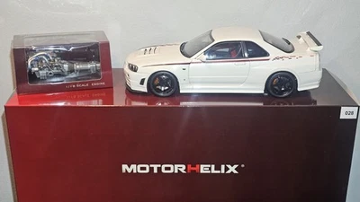 1:18 Motorhelix Nissan Skyline GT-R R34 Nismo Z tune white  - Bild 1 von 4