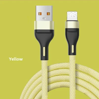 Cabo carregador USB cabo de carregamento rápido para iPhone 14 13 12 11 Pro Max XR 7 8 Plus - Imagem 1 de 4