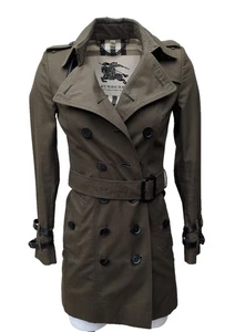 Burberry Sandringham Trenchcoat UK 2 USA 0 IT 34 XXS Mittellang Grün LTD ED - Bild 1 von 15