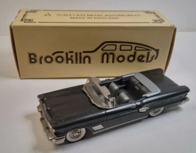 1/43 BROOKLIN MODELS BRK25 PONTIAC BONNEVILLE CONVERTIBILE 1958 RARE GUNMETAL - Immagine 1 di 4