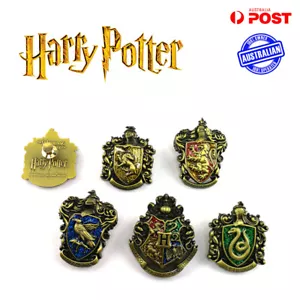 Harry Potter House Pins Gryffindor Hufflepuff Ravenclaw Slytherin Badge Brooch - Picture 1 of 6