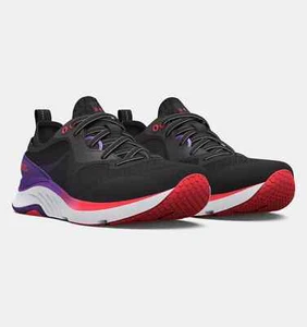 Under Armour Women's Hovr Omnia- Black/Purple/Orange - NEW WITH BOX - Picture 1 of 5