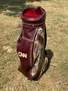 Vintage CNN 1994 Hot Z Pro Group Faux Leather Golf Bag Rare Excellent Condition - Picture 1 of 17