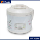 Kitchen Non-Stick White Electric Rice Cooker 1.5L w/ Steamer Keep Warm Set 500W
