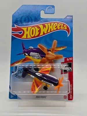 2017 Hot Wheels “Mad‑Propz” Rescue Plane – HW Rescue Series – Spinning Propeller - Image 1 of 4