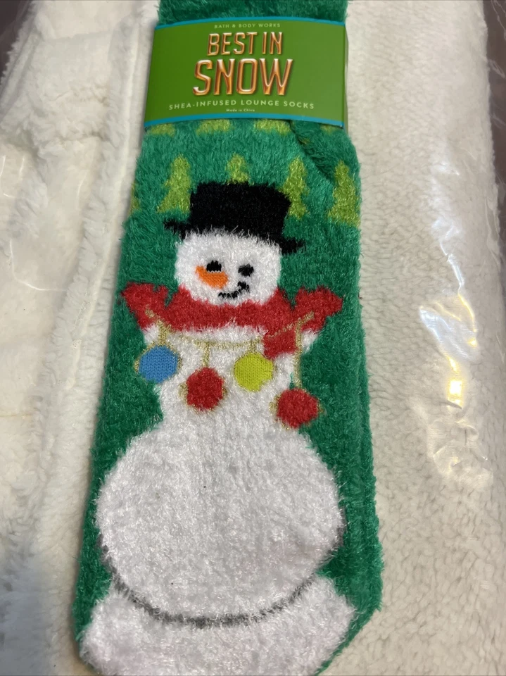 TOTALMENTE NUEVO Muñeco de Nieve MEJOR EN NIEVE Calcetines de Salón con Infusión de Karité Baño y Cuerpo Funciona 2023 Foto 1 de 1