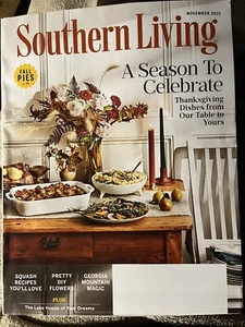 Southern Living Magazine November 2021 A Season To Celebrate Thanksgiving Issue - Picture 1 of 1