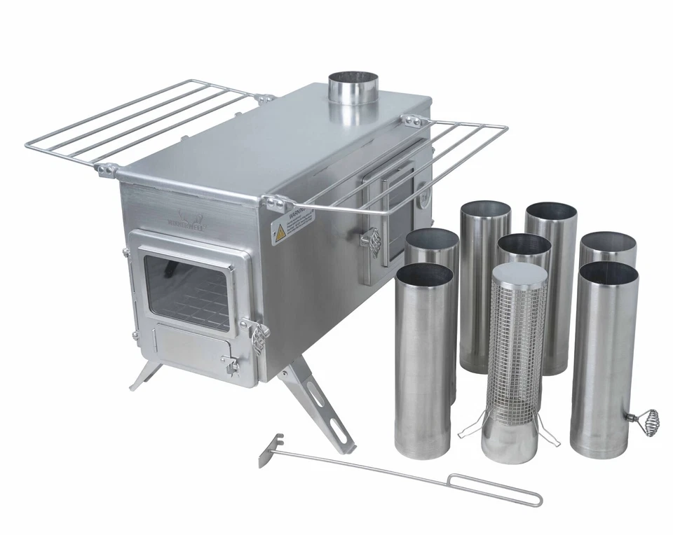 Winnerwell Woodlander 1g M-size Bushcraft Camping Cook Stove Stainless Steel