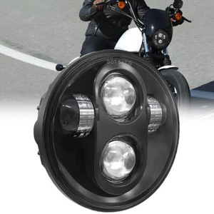 5.75" DOT LED Headlight Projector High Low Beam For Sportster XL 1200 883 USA - Foto 1 di 6