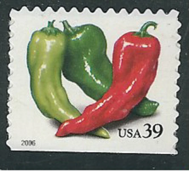 Scott# 4012...39 Cent...Crops...Peppers...2 Stamps - Image 1 of 1