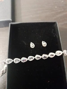 Juego de pulsera y pendientes de plata de ley Calamellos - Imagen 1 de 3