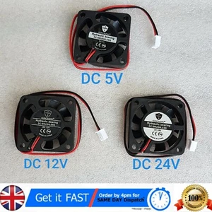 40mm x 40mm x 10mm 4010 5V, 12V, 24V Hydraulic Bearing Brushless DC Cooling Fan - Picture 1 of 8
