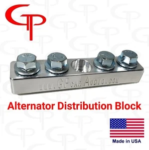 GP Audio 4 Spot Alternator Distribution Block 1/0 2/0 lug Battery Terminal input - Picture 1 of 11