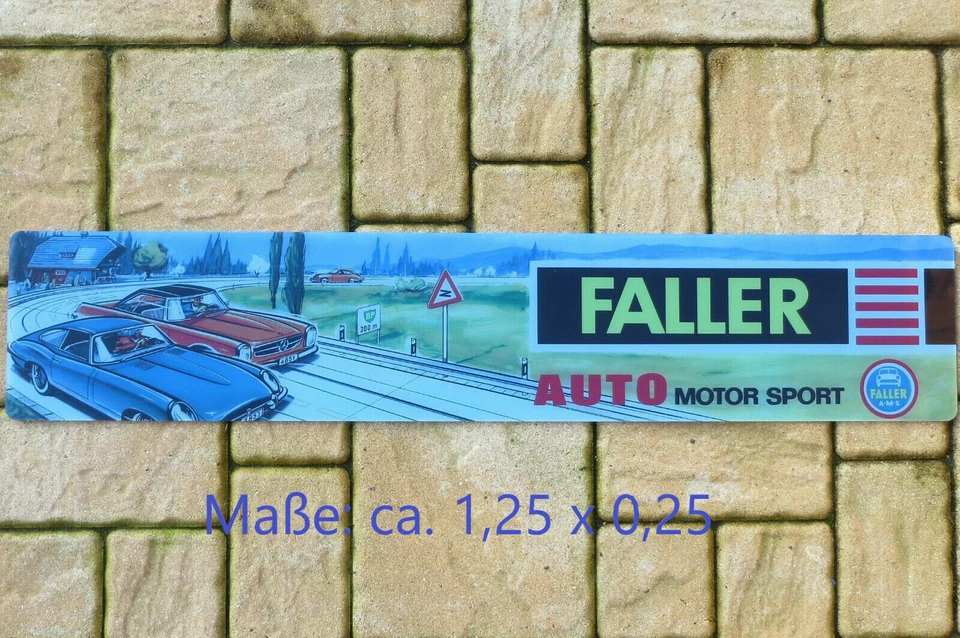 Pour H0 Circuit Routier Électrique Course Modellbahn Réplique Un Faller Ams - Photo 1/1