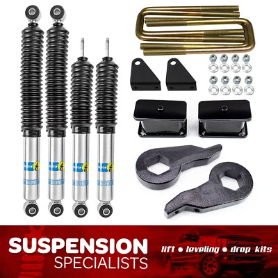 Kit de elevación de 3"/3" con amortiguador Bilstein para Chevy Silverado GMC Sierra 2500HD 2001-2010 Foto 1 de 4
