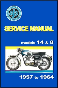 AJS Workshop Manual Model 14 14CS 14S 14CSR 8 1958 1959 1960 1961 1962 1963 1964 - Picture 1 of 5