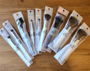 Nuevo con etiquetas e.l.f. Lote de 10 brochas de maquillaje ELF surtidas arte mixto nuevas y selladas - Imagen 1 de 22