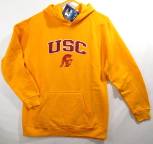 USC Hoodie NCAA Youth XL (14/16) Pullover Trojans Sweatshirt Gold Outerstuff NEW - Picture 1 of 11