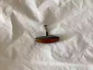 Anello Vintage Russo Sovietico Argento Sterling 875 Ambra Gioielli Donna Taglia 8-9 - Foto 1 di 7