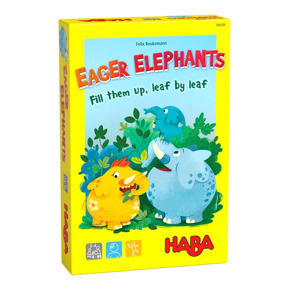 HABA Eager Elephants - Beginner Tile Placement Game for Ages 4+ - Image 1 of 4