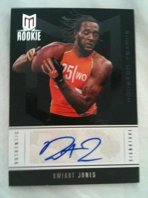 DWIGHT JONES 2012 MOMENTUM #215 HOUSTON TEXANS ROOKIE AUTOGRAPH AUTO RC /699 UNC - Image 1 of 2
