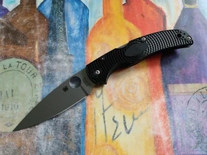 Spyderco Native Chief Lightweight, Satin CTS-BD1N Plain Blade, Black FRN Handle - Picture 1 of 9